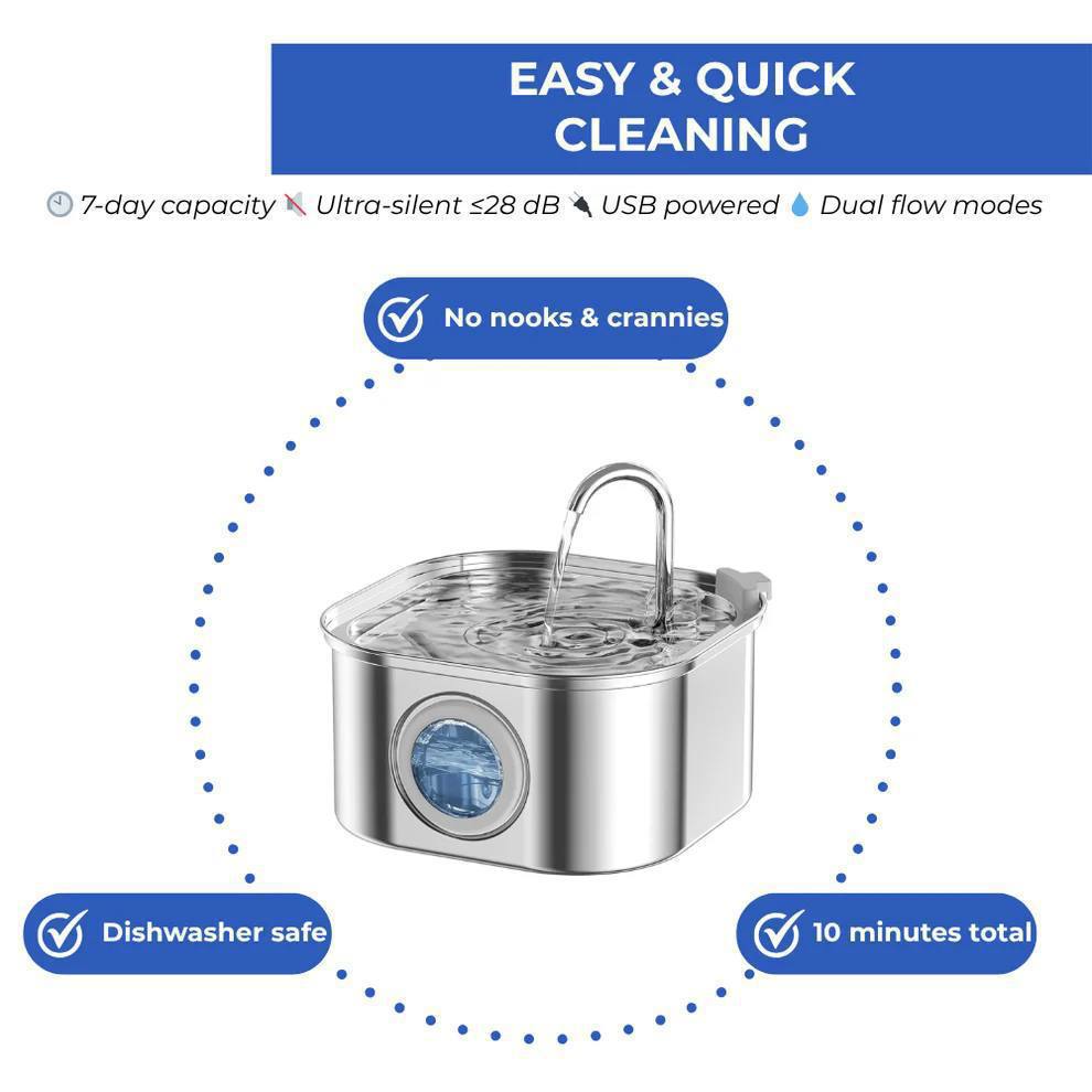 AquaVet™ - Vet-Grade Whisper-Quiet Hydration Technology