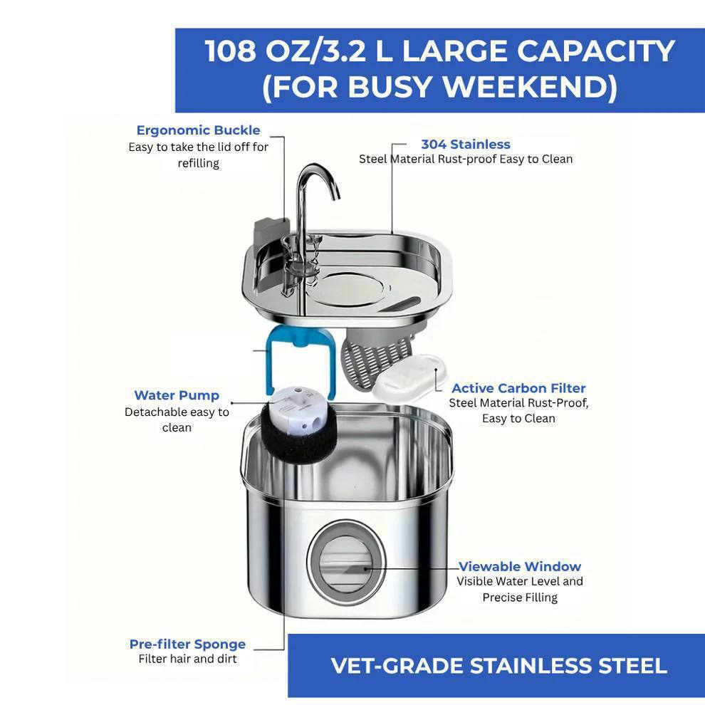 AquaVet™ - Vet-Grade Whisper-Quiet Hydration Technology